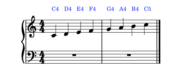 記譜音での表示 written-pitch